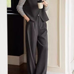 Stylish Vest and Trousers Two-Piece Set - liwisi