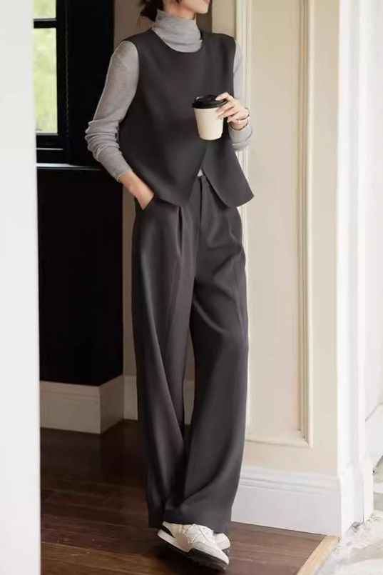 Stylish Vest and Trousers Two-Piece Set - liwisi