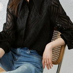 Fashionable Casual Textured Shirt - liwisi