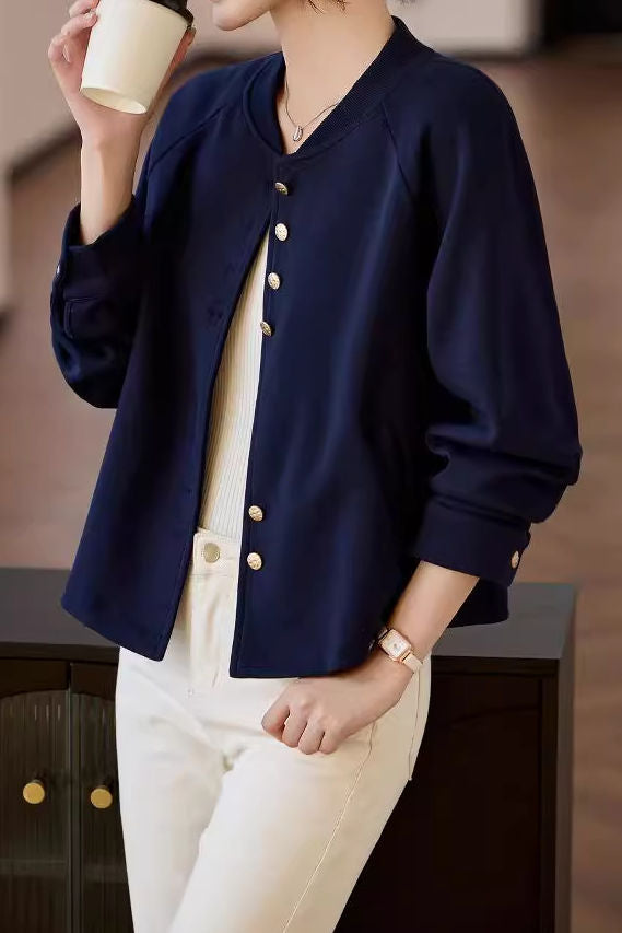Stylish Versatile Baseball Jacket - liwisi