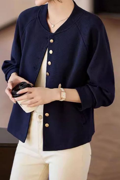 Stylish Versatile Baseball Jacket - liwisi