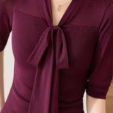 Elegant temperament mesh short-sleeve T-shirt