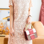 Fashionable lace hollow-out dress - liwisi