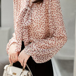 Fashionable elegant commuting floral shirt - liwisi
