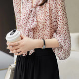 Fashionable elegant commuting floral shirt - liwisi