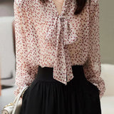Fashionable elegant commuting floral shirt - liwisi