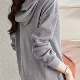 Fashionable casual color-block hoodie