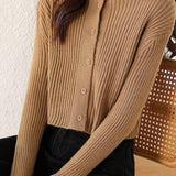 Fashionable casual semi-high neck sweater