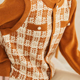 Early autumn elegant fake two-piece pullover sweater - liwisi