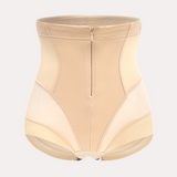 Seamless zipper high-efficiency waist-cinching and abdomen-flattening shaping pants - liwisi