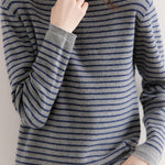 Early Autumn Classic Striped Versatile Sweater - liwisi