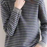 Early Autumn Classic Striped Versatile Sweater - liwisi