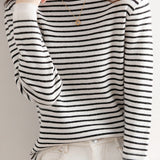 Early Autumn Classic Striped Versatile Sweater - liwisi