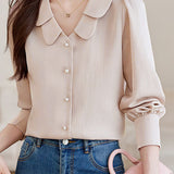 French-style Simple Long-sleeve Shirt