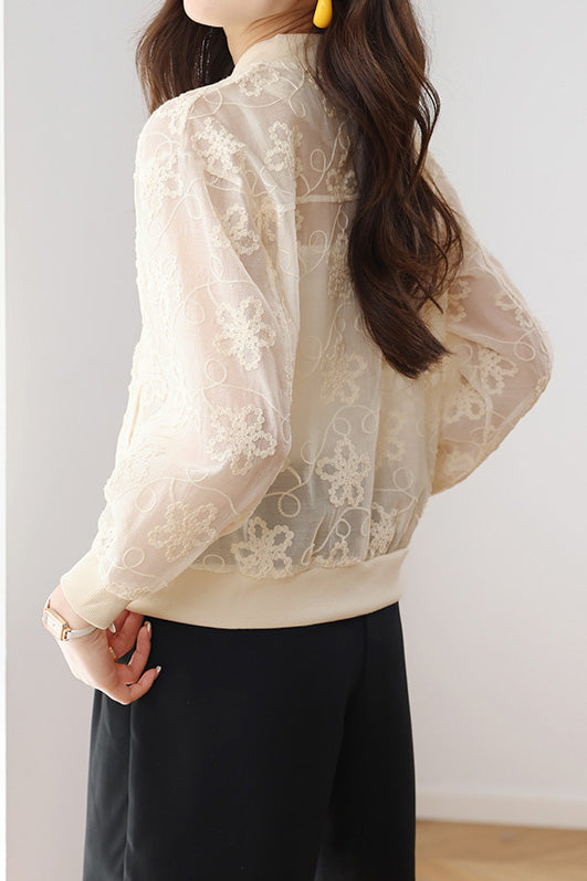 Loose Casual Embroidered Short Coat - liwisi