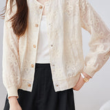 Loose Casual Embroidered Short Coat - liwisi