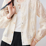 Loose Casual Embroidered Short Coat - liwisi