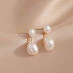 Simple and Elegant Pearl Earrings - liwisi