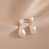 Simple and Elegant Pearl Earrings - liwisi