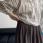 Casual Striped Lightweight Linen Sun-Protective Shirt - liwisi