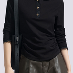 Casual Lace Long-Sleeve Edge Hooded T-Shirt - liwisi