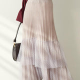 Fashionable Versatile Knit Paneled Skirt - liwisi