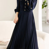 Elegant Temperament Pleated Dress - liwisi
