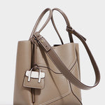Simple Office Spliced Large-Capacity Tote Bag - liwisi