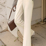 Early Autumn Commuting Flared Trousers