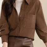 Casual Temperament Corduroy Shirt - liwisi