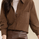 Casual Temperament Corduroy Shirt - liwisi