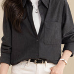 Casual Temperament Corduroy Shirt - liwisi