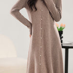 Straight-Leg Loose Knit Dress - liwisi