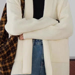 Casual Versatile Loose Slouchy Knit Coat - liwisi