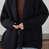 Casual Versatile Loose Slouchy Knit Coat - liwisi