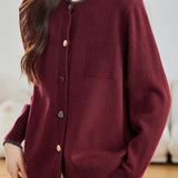 Minimalist Stylish Color-Block Knit Cardigan - liwisi