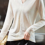 Fashionable Versatile Jacquard T-Shirt - liwisi
