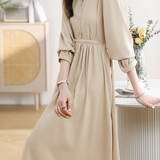 Early Autumn Stylish Versatile Fitted-Waist Dress