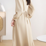 Early Autumn Stylish Versatile Fitted-Waist Dress
