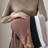 Exquisite Versatile Lace Long-Sleeve Undershirt