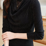 Simple Mesh Long-Sleeve Undershirt