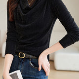 Simple Mesh Long-Sleeve Undershirt
