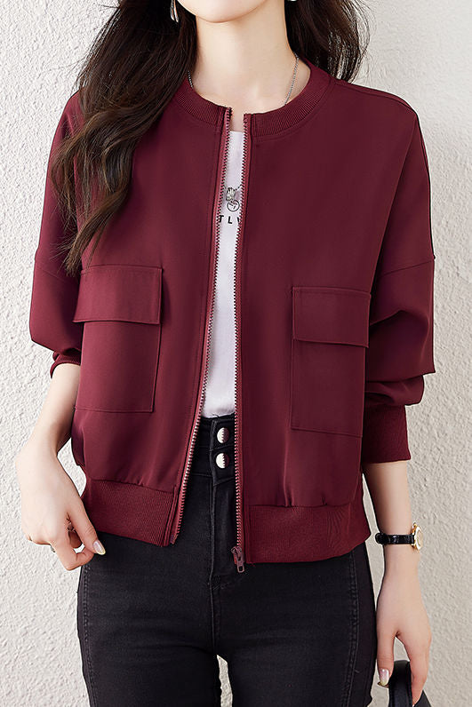 Simple Casual Baseball Jacket Coat - liwisi