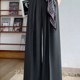 Elegant Commuter Wide-Leg Suit Pants
