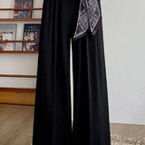 Elegant Commuter Wide-Leg Suit Pants