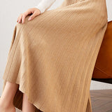 Fashionable Knitted Pleated Skirt for Autumn/Winter