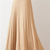 Fashionable Knitted Pleated Skirt for Autumn/Winter