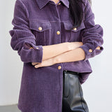 Fashion Casual Corduroy Long Sleeve Shirt
