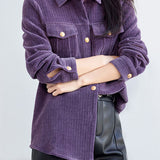 Fashion Casual Corduroy Long Sleeve Shirt