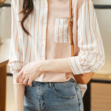 Casual Office Irregular Stripe Shirt